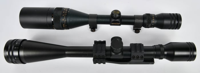 2 Matte Black Long Range Riflescopes