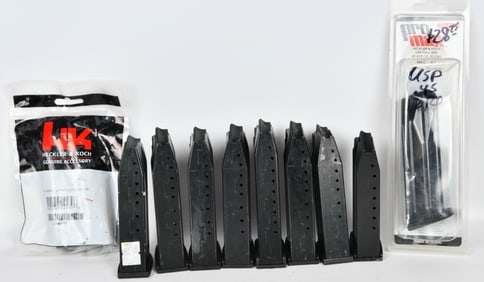 (10) various HK Heckler & Koch USP45 Magazines