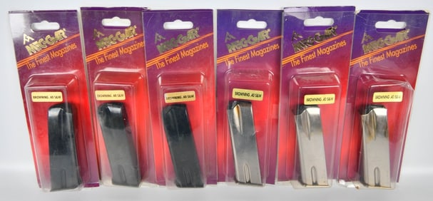 (6) New Mec-Gar Browning .40 s&w 10 round