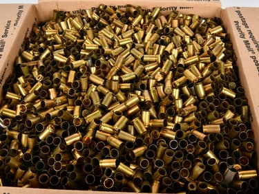 48 Lbs of Mixed 9mm Empty Brass Casings