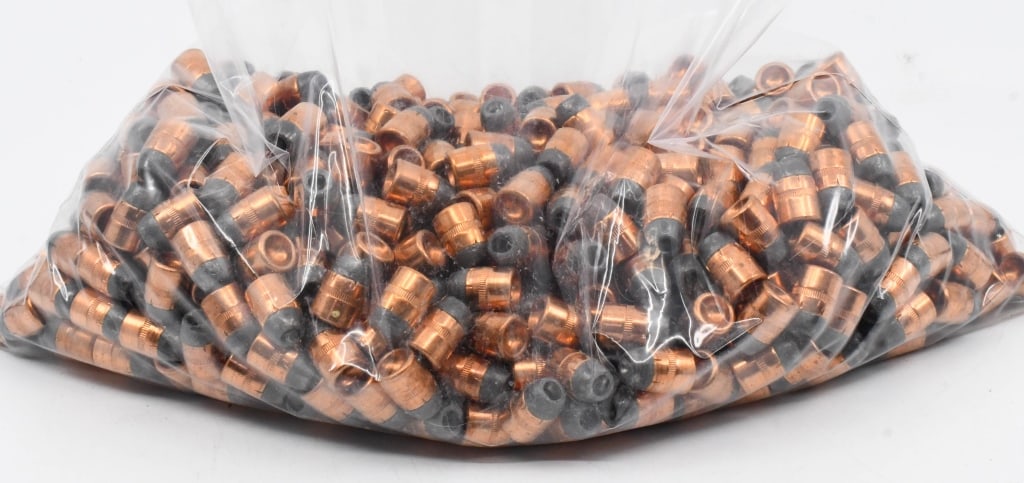 500 Count Of 110 Grain .38/357 Reloading Bullet: Tips; 110 Grain Jacketed Hollow Point Bullet Tips For Reloading
