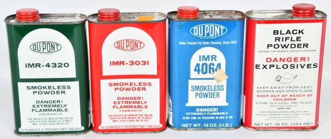 smokeless powder DuPont-IMR 4064, IMR 3031 IMR