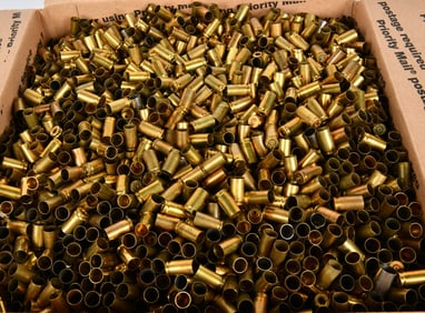 41 Lbs of Mixed 9mm Empty Brass Casings