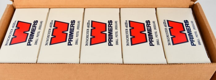 5000 Count Case of Winchester Small Pistol Primers