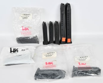 (9) Various HK Heckler & Koch USP9 magazines