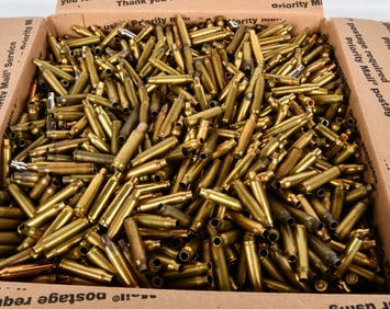 35 Lbs Of Mixed .223/5.56 Empty Brass Casings