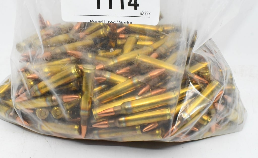 200 Rounds Of Remington .223 Rem Ammunition: 55 Grain Brass Cased Full Metal Jacket Ammunition Made In USA