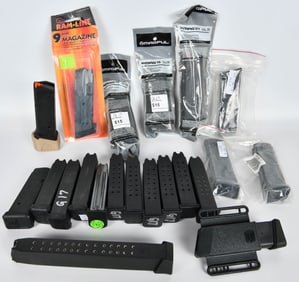 (21) Various Glock 9mm Magazines for Glock 17, 19