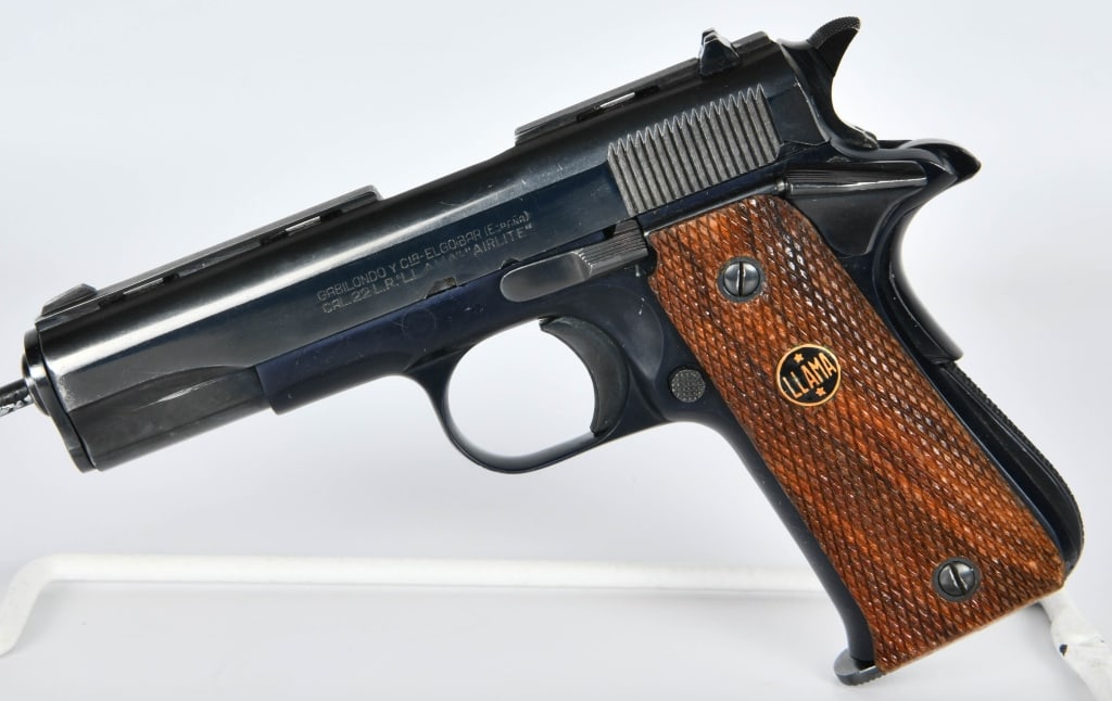 Gabilondo Y Cia Vitoria Llama Especial .22 LR: Up Next We Have a Gabilondo Y Cia Vitoria Llama Especial Airlite Semi Auto Pistol Chambered in .22 LR, a Spanish Baby 1911 Chambered in .22 Rimfire! Overall Appears in Great Condition and Comes With O