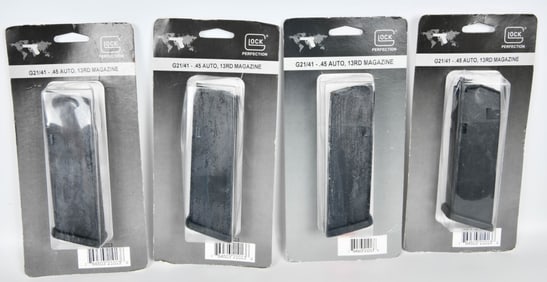 (4) GLOCK G21/41 - .45 Auto 13 rd Magazine