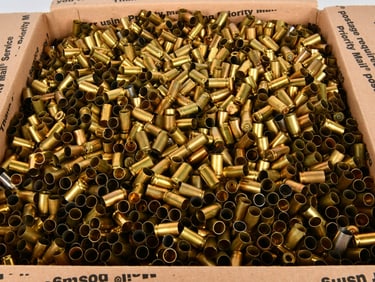 48 Lbs of Mixed 9mm Empty Brass Casings