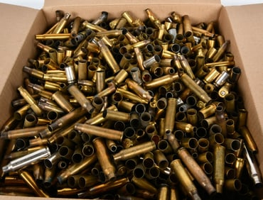 34 Lbs Of Assorted Empty Brass Casings For