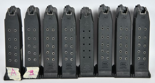 (8) Glock 23 .40 13 round 4th Gen DUA cut GLock
