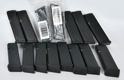 (15) Authentic Glock 17 9mm 17 round 4th Gen Dual