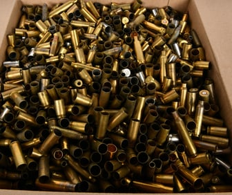 37 Lbs Of Assorted Empty Brass Casings For