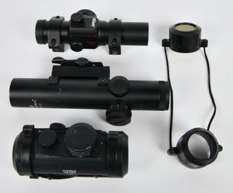 3 Various Branded Red Dot Scopes
