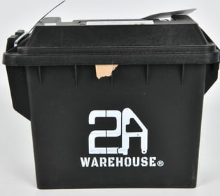 250 rds 9mm 100 gr RNFP ammo w/plastic storage box