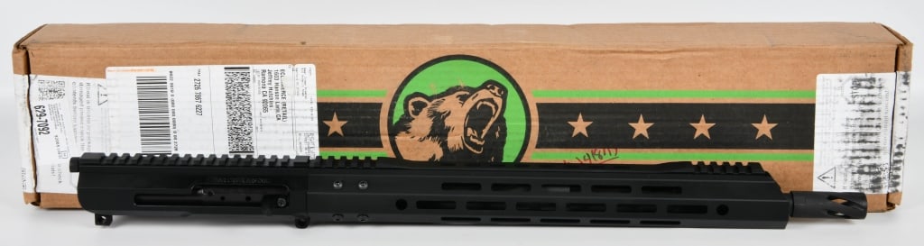 Bear Creek Arsenal Complete Upper In .223 Wylde: Matte Black Finish, Complete Upper With Barrel Chambered In .223 Wylde Threaded Barrel, Appears In Overall Excellent Condition