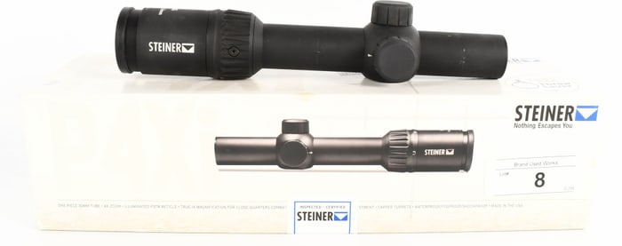Steiner 1 4x24mm P4XI Rifle Scope W/ Box