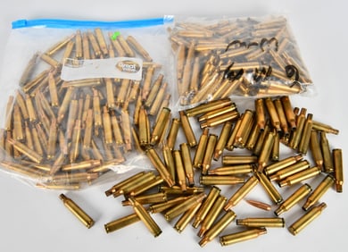 Approx 181 Ct of Empty 6mm Rem Brass Casings