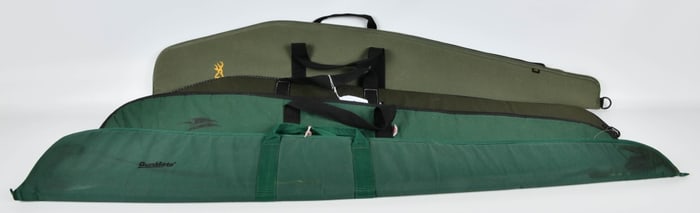 4 Green Color Soft Padded Long Gun Cases
