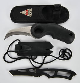 Buck 820 fixed blade utility knife & RARE Fixed