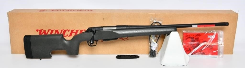 NEW Winchester XPR Renegade Long Range SR 6.5: Up Next We Have a Brand New Winchester XPR Renegade Long Range SR Bolt Action Rifle Chambered in 6.5 Creedmoor, 22" Threaded Barrel, 3 Round Detachable Magazine, Green / Black, and it Comes in The Fac