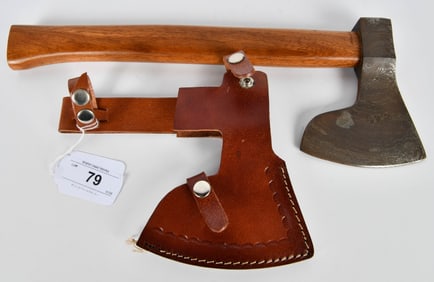 Damascus Steel Wood Handle Axe