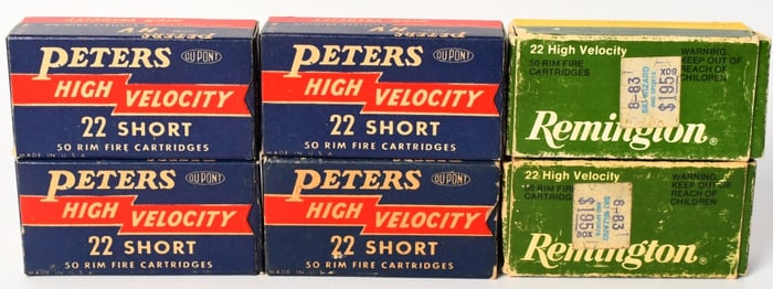300 rds 22 short ammunition Peters & Remington