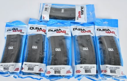 (5) DuraMag A.R.15 6.8 /.224 20 rd Mags & 1 .223/5