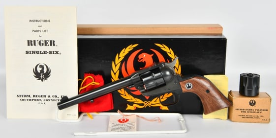 MINT Ruger 3 Screw Single Six Convertible Revolver