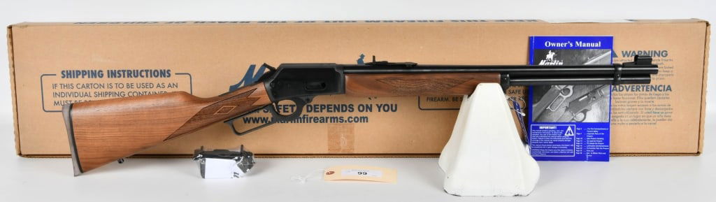 NEW Marlin Model 1894 Lever Action Carbine .44 Mag: Up Next We Have a Brand New Marlin Model 1894 Lever Action Carbine Chambered in .44 Magnum, or .44 Special, Brass Front Blade Sight, Buckhorn Rear, and Comes in The Factory Box With Paperwork. More Fr