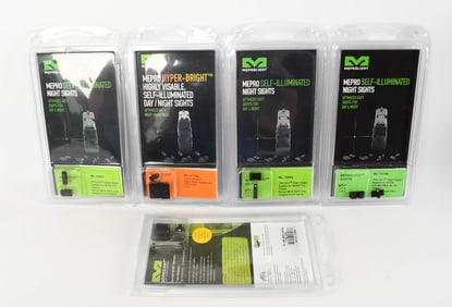 (5) various packages of night sights as listed