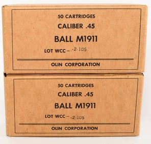 100 rds Ball M1911 45 caliber