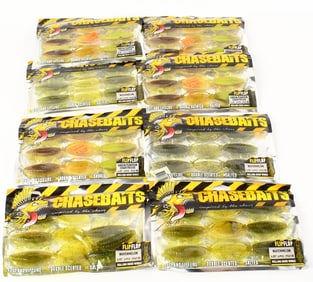 8pkgs ChaseBaits 4 FlipFlop Watermelon 4 Green pum