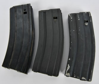 (3) AR 15 Mags Metal Mags 2 have date codes