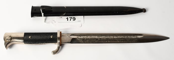 WWII 1942 German Dress Bayonet C. Gustav Spitzer