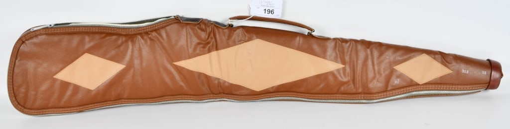 J.M. Bucheimer Vintage Jumbo Rifle Case sz 38: Lot contains a RARE super nice pre owned Vintage J.M. Bucheimer Jumbo Rifle Case size 38 #303 Duck Hunting Flannel LIner in super condition for age,collectible case! Heavy duty zipper rubber tip with