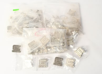 approx 75 New GLOCK PERFECTION lapel pins