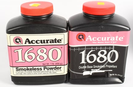 Accurate 1680 Smokeless Powder (2) 1lb bottles