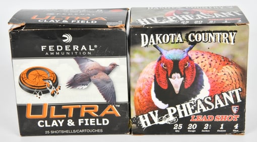 50 rds 20 GA ammo Dakota Country & Federal