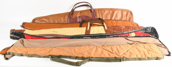 (4) Various Vintage Soft Case RIfle / Shotgun