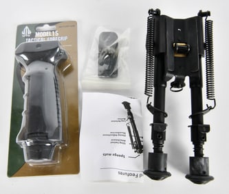 Tactical Bipod & UTG Model 15 Tactical Foregrip