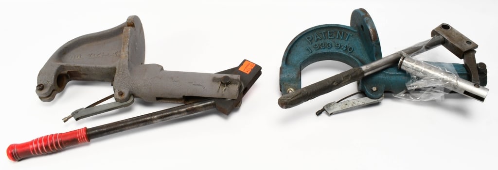 Lyman & Pacific Reloading Presses: 1 Lyman Spartan Table Mounted Reloading Press & 1 Vintage Pacific Reloading Press