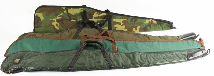 (4) Vintage RIfle / Shotgun Case various soft pad