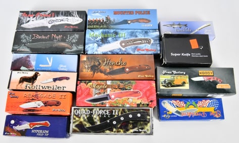 Lot of 15 New Folding Pocket Knives