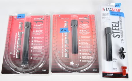 TacStar 12 Ga Shotgun Extensions three various