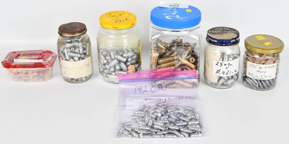 Large Lot of Various Cal Lead Bullet Tips