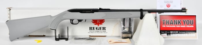 New Ruger Grey 10/22 Rifle With BX Trigger