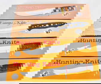NIB (4) Chipaway 12" Hunting Knives in box